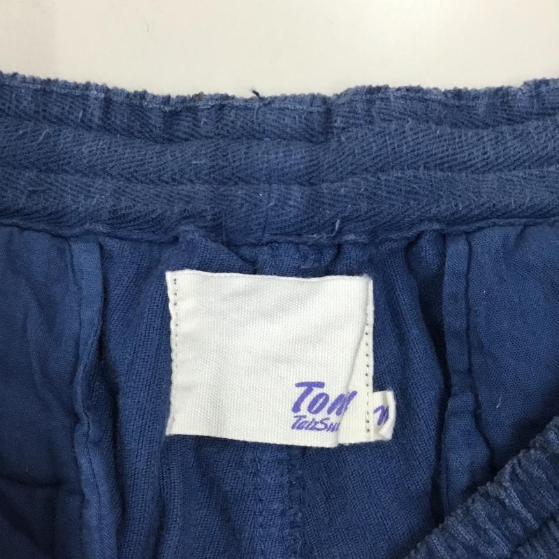 トニータイズサン TONY TAIZSUN パンツ ショートパンツ 17SP-041 コーデュロイ M ワンポイント 青 / ブルー /  メンズ USED 古着 中古 10111353