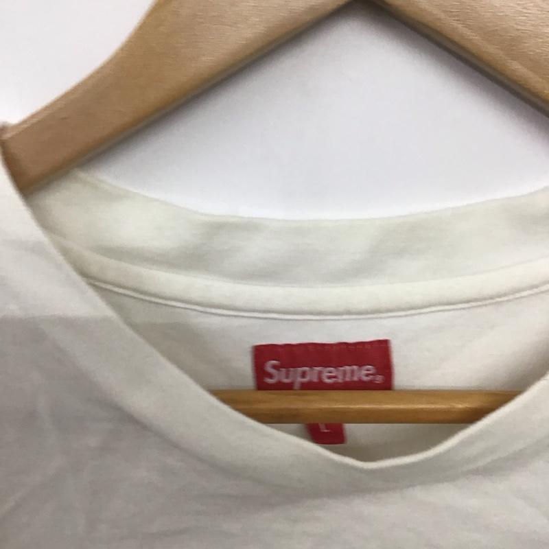 シュプリーム Supreme Tシャツ 半袖 半袖カットソー プリントTシャツ クルーネックカットソー L ロゴ、文字 白 / ホワイト /  メンズ USED 古着 中古 10141371