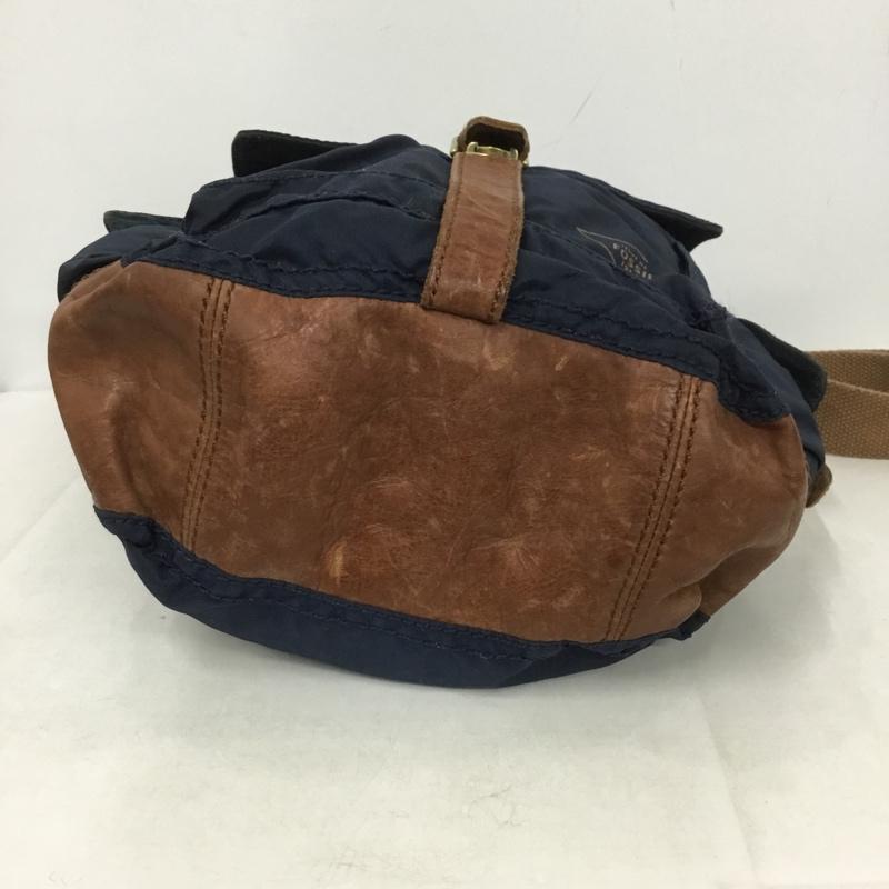 フォッシル FOSSIL ショルダーバッグ ショルダーバッグ ロゴ、文字 紺 / ネイビー / X 茶 / ブラウン /  メンズ USED 古着 中古 10142186