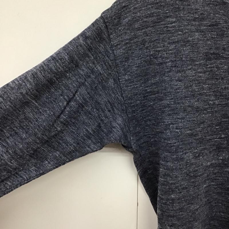 クオドロ quadro カットソー 長袖 長袖カットソー 無地カットソー ヘンリーネックカットソー 2 無地 紺 / ネイビー /  メンズ USED 古着 中古 10131768