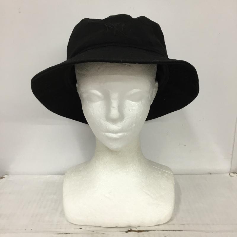 ニューエラ NEW ERA 帽子 ハット バケットハット バケハ ロゴ、文字 黒 / ブラック /  メンズ USED 古着 中古 10124135