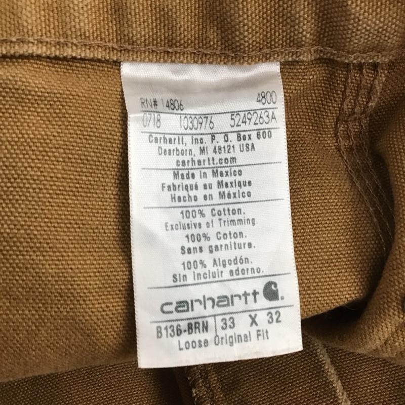 カーハート Carhartt パンツ ワークパンツ、ペインターパンツ ワイドパンツ カジュアルパンツ ワークパンツ 00s 33インチ ロゴ、文字 マルチカラー / マルチカラー /  メンズ USED 古着 中古 10147465