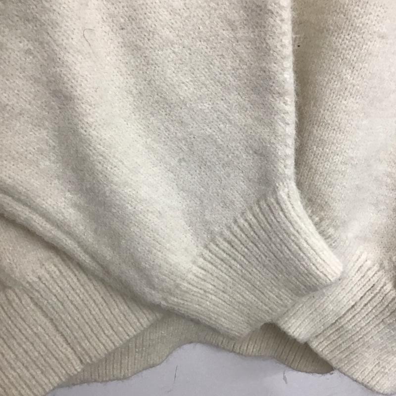 マウジー MOUSSY ニット、セーター 長袖 010EAF70-6030-1 HN COCOON SLEEVE KNIT FREE 無地 オフホワイト / オフホワイト /  レディース USED 古着 中古 10119580