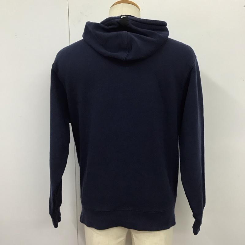 ナイキ NIKE パーカー 長袖 プルオーバー スウェット M ロゴ、文字 紺 / ネイビー /  メンズ USED 古着 中古 10119636