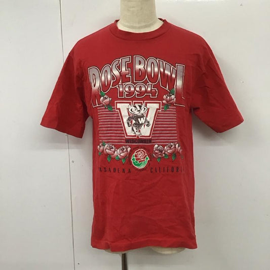 ロゴセブン LOGO7 Tシャツ 半袖 半袖カットソー プリントTシャツ クルーネックカットソー 古着 L プリント 赤 / レッド /  メンズ USED 古着 中古 10112154