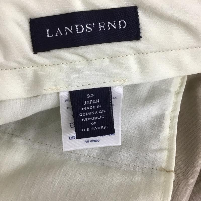 ランズエンド LANDS END パンツ チノパン チノパン カジュアルパンツ ワイドパンツ ストレートパンツ 無地 ベージュ / ベージュ /  メンズ USED 古着 中古 10108463