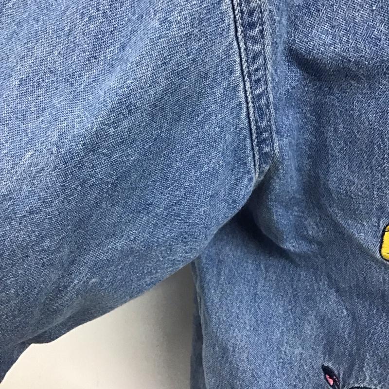 古着 USED シャツ、ブラウス 長袖 長袖シャツ カラーシャツ 刺繍シャツ 長袖カットソー XXL 刺繍 インディゴ / インディゴ /  メンズ USED 古着 中古 10124602