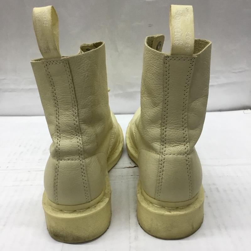 ドクターマーチン Dr.Martens ブーツ ショートブーツ 1460 PASCAL MONO 8ホール UK4 US：6 無地 黄 / イエロー /  レディース USED 古着 中古 10106872