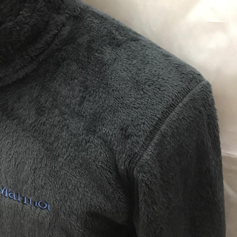 マーモット Marmot ジャケット、上着 ジャンパー、ブルゾン tomojl40ch MOONFLEECEJACKET アウトドア フリース セーター L ロゴ、文字 紺 / ネイビー /  メンズ USED 古着 中古 10112312