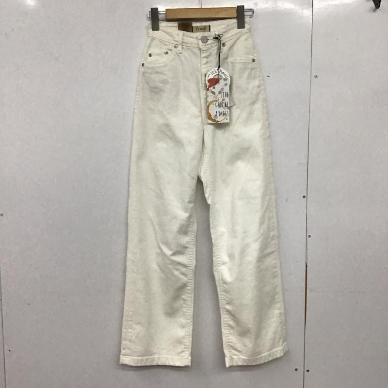 ヤヌーク YANUK パンツ デニム、ジーンズ タグ付 無地 白 / ホワイト /  レディース USED 古着 中古 10150463
