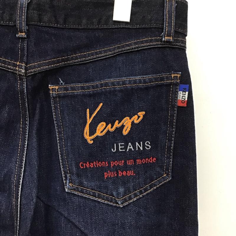 ケンゾージーンズ KENZOJEANS パンツ デニム、ジーンズ khb172 デニムパンツ スリムパンツ カジュアルパンツ ロゴ、文字 インディゴ / インディゴ /  メンズ USED 古着 中古 10148333
