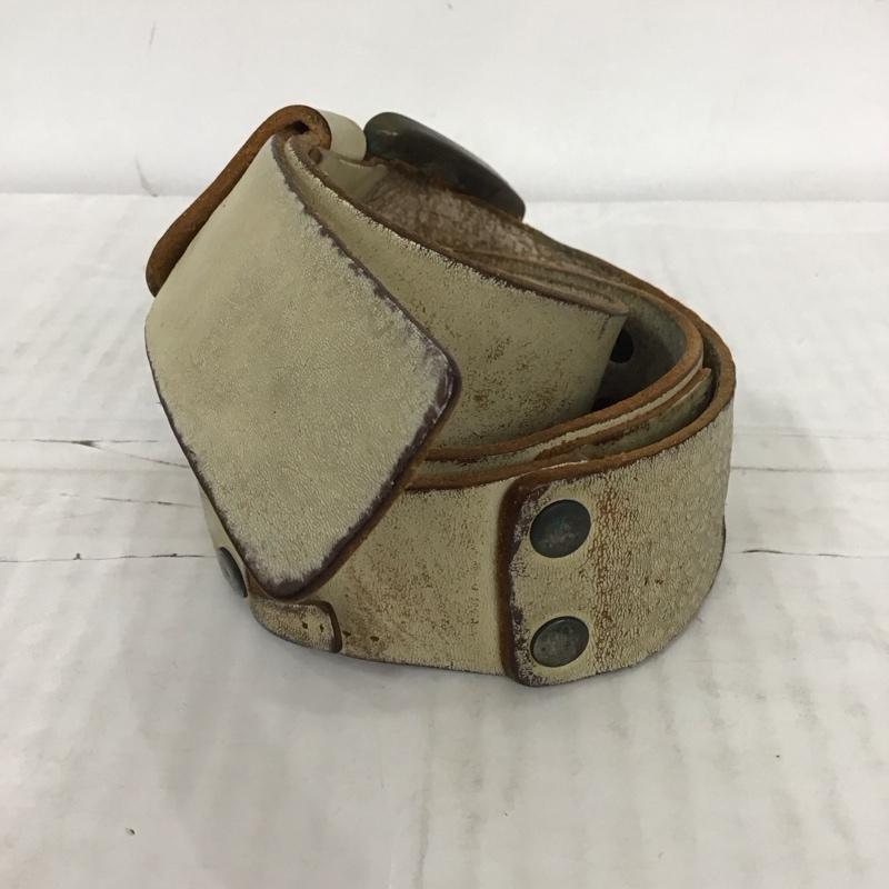 ディーゼル DIESEL ベルト・バックル ベルト レザー ロゴ、文字 白 / ホワイト /  メンズ USED 古着 中古 10115068