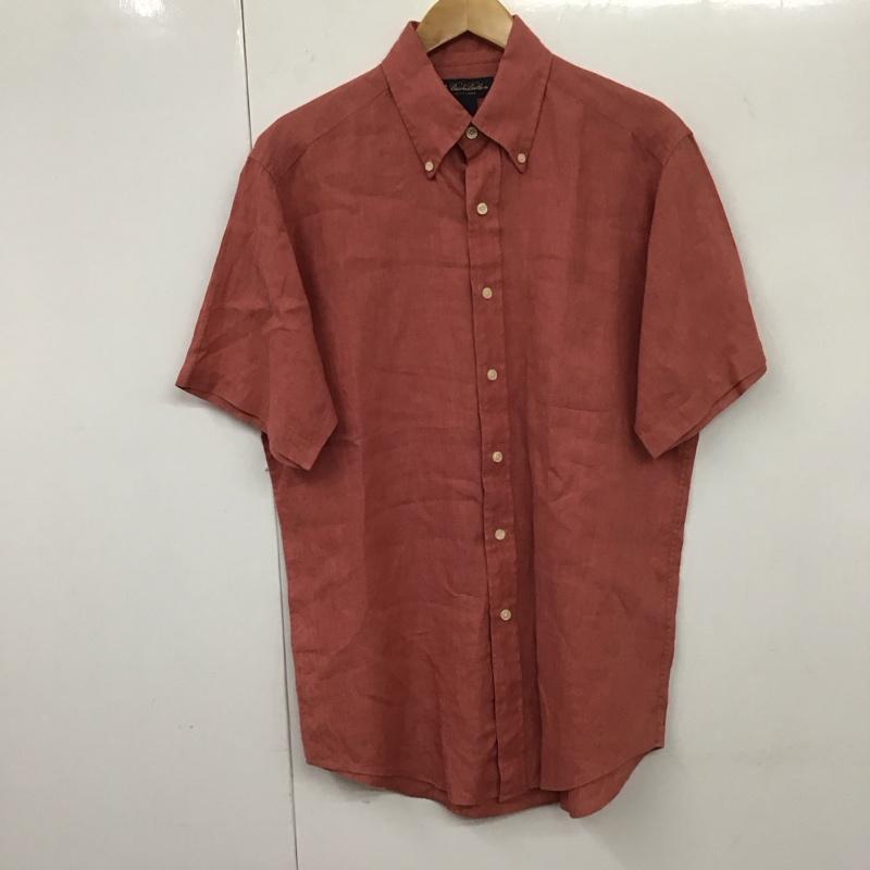 ブルックスブラザーズ BROOKS BROTHERS シャツ、ブラウス 半袖 ボタンダウンシャツ M 無地 桃 / ピンク /  メンズ USED 古着 中古 10131432
