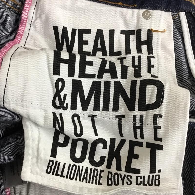 ビリオネア・ボーイズ・クラブ BILLIONAIRE BOYS CLUB パンツ ショートパンツ デニムパンツ ショートパンツ ハーフパンツ 32インチ ロゴ、文字 インディゴ / インディゴ /  メンズ USED 古着 中古 10111957