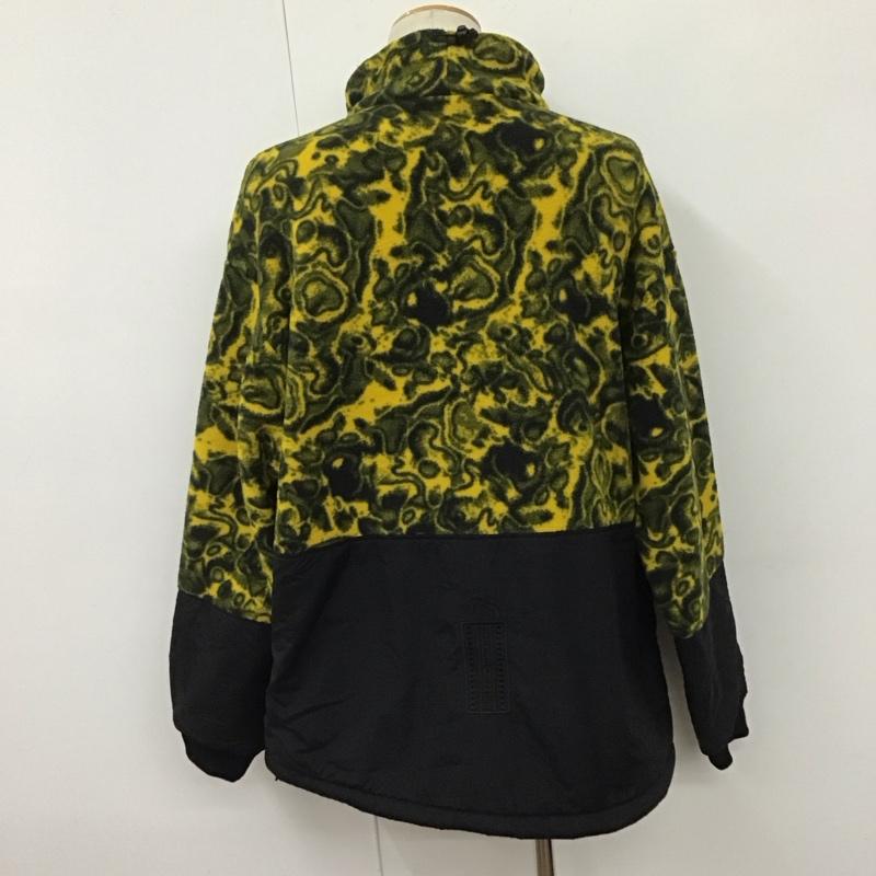 ザノースフェイス THE NORTH FACE ジャケット、上着 ジャケット、ブレザー nl71962 94RAGEClassicFleecePulloverJKT フリースジャケット プルオーバー L 総柄 黒 / ブラック / X 黄 / イエロー /  メンズ USED 古着 中古 10108681