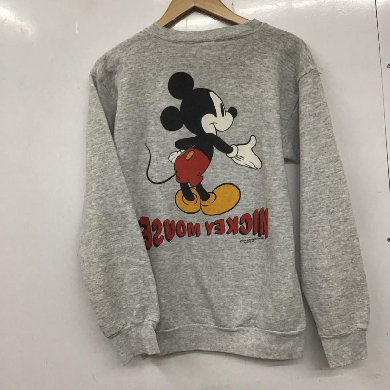 古着 USED トレーナー 長袖 TULTEX スウェット ミッキーマウス ディズニー 裏起毛 90年代 90s M キャラクター 灰 / グレー /  メンズ USED 古着 中古 10133276