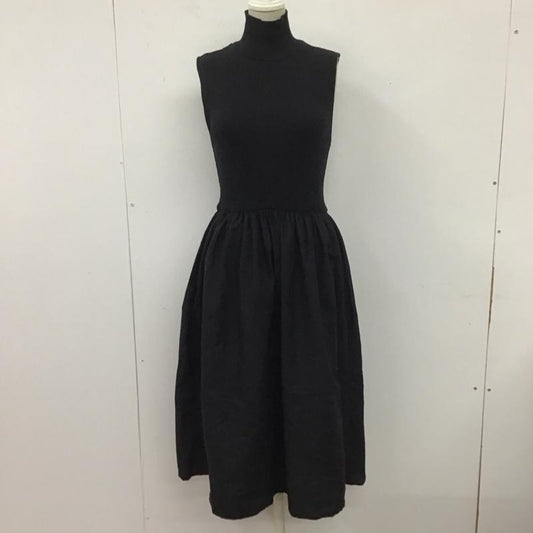 ザラ ZARA ワンピース ロングスカート ロングワンピース ノースリーブワンピース タートルネックワンピース S 無地 黒 / ブラック /  レディース USED 古着 中古 10110229