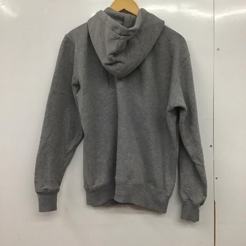 チャンピオン Champion パーカー 長袖 ジップアップパーカー 長袖パーカー カジュアルジャケット L ロゴ、文字 灰 / グレー /  メンズ USED 古着 中古 10146018