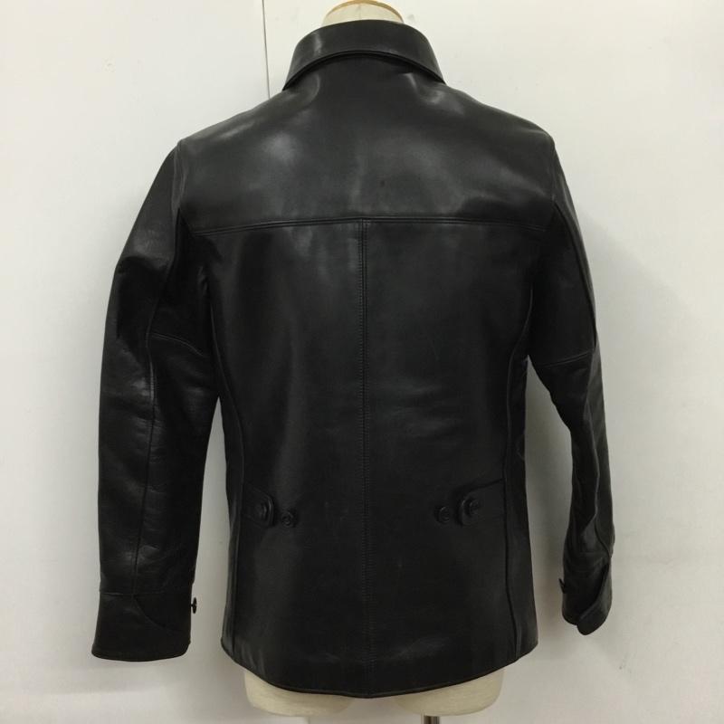 ワイツーレザー Y 2LEATHER ジャケット、上着 ジャケット、ブレザー シングルレザージャケット カジュアルジャケット アウター 38 無地 黒 / ブラック /  メンズ USED 古着 中古 10109513