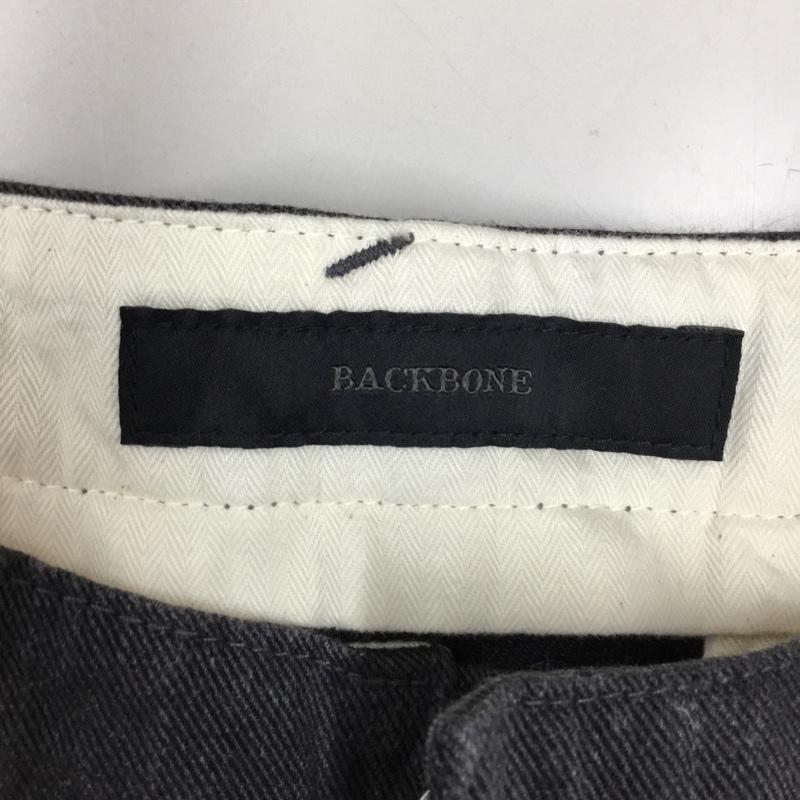 バックボーン BACK BONE パンツ チノパン BB13FW-P12 コットン タック入り L 無地 ダークグレー / ダークグレー /  メンズ USED 古着 中古 10119175