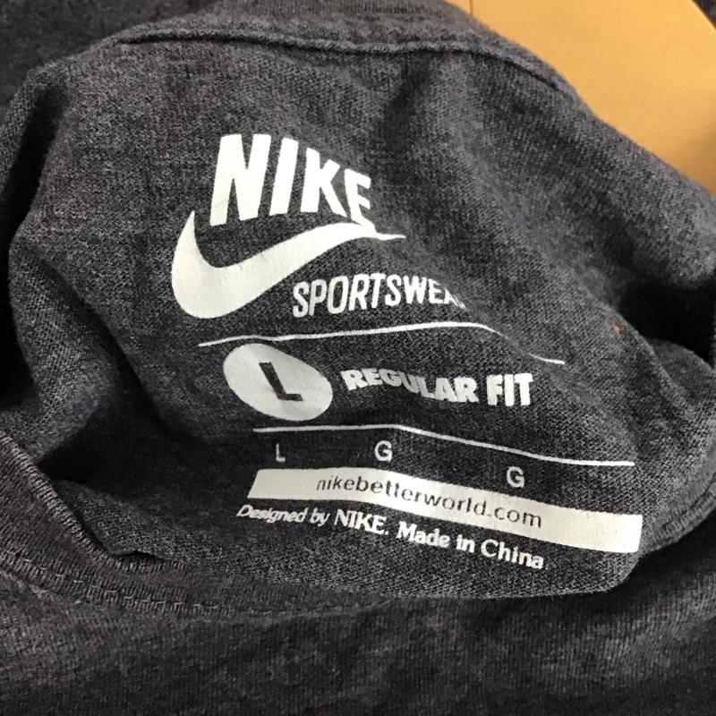 ナイキ NIKE Tシャツ 半袖 503718-071 半袖カットソー プリントＴシャツ スポーツウェア L ロゴ、文字 灰 / グレー /  メンズ USED 古着 中古 10138140