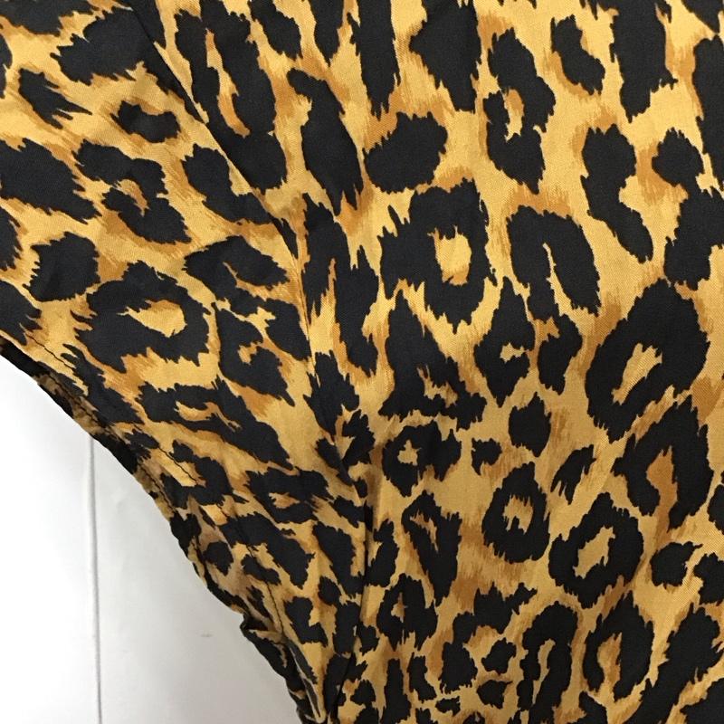 ザラウーマン ZARA WOMAN ワンピース ロングスカート 半袖ロングワンピース 総柄 レオパード フレアスカート L ヒョウ柄・レオパード柄 マルチカラー / マルチカラー /  レディース USED 古着 中古 10115240