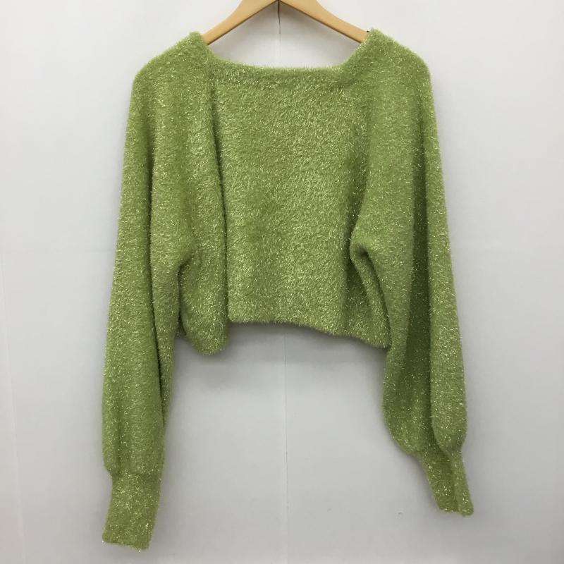 ＵＳフルギ US古着 カーディガン 長袖 FREE 無地 薄緑 / ライトグリーン /  レディース USED 古着 中古 10137718
