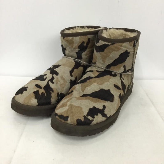 アグ UGG ブーツ ショートブーツ 1007891 Classic Mini Camo 26cm 26.0cm カモフラージュ柄・迷彩 茶 / ブラウン /  メンズ USED 古着 中古 10138006