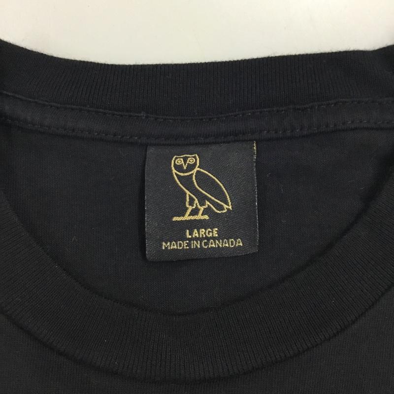 オクトーバーズ ベリー オウン OCTOBERS VERY OWN Tシャツ 半袖 半袖カットソー プリントTシャツ クルーネックカットソー L プリント 黒 / ブラック /  メンズ USED 古着 中古 10111942