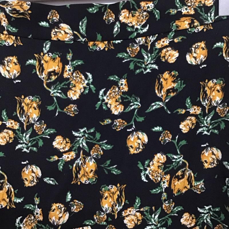 アズールバイマウジー AZUL BY MOUSSY スカート ロングスカート 250DAH31-037H FLOWER PATTERN SIDE SLIT SKIRT S 総柄 X 花柄 黒 / ブラック /  レディース USED 古着 中古 10139486