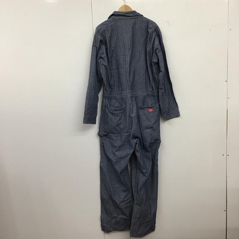 ディッキーズ Dickies ワンピース・ドレス・オールインワン ワンピース・ドレス・オールインワン W823474 長袖ツナギ 42 ロゴ、文字 青 / ブルー /  メンズ USED 古着 中古 10145968
