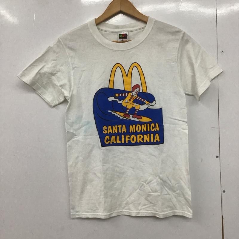 フルーツオブザルーム FRUIT OF THE LOOM Tシャツ 半袖 半袖カットソー プリントTシャツ クルーネックカットソー S プリント 白 / ホワイト /  メンズ USED 古着 中古 10146706