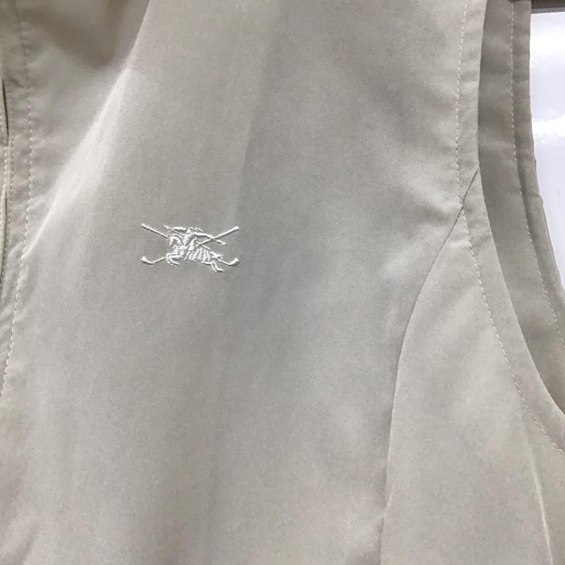 バーバリーゴルフ BURBERRY GOLF ベスト ベスト ジップアップベスト ノースリーブカットソー アウター M ロゴ、文字 アイボリー / アイボリー /  メンズ USED 古着 中古 10149146