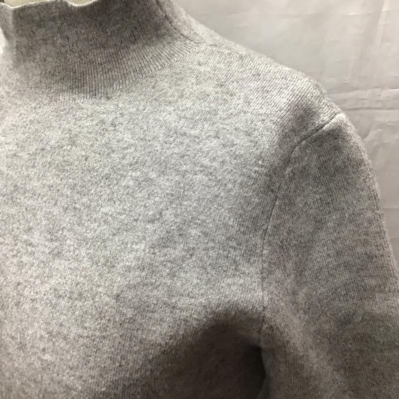 ザラニット ZARA KNIT ニット、セーター 半袖 6254 133 802 スタンドネック S 無地 灰 / グレー /  レディース USED 古着 中古 10118395