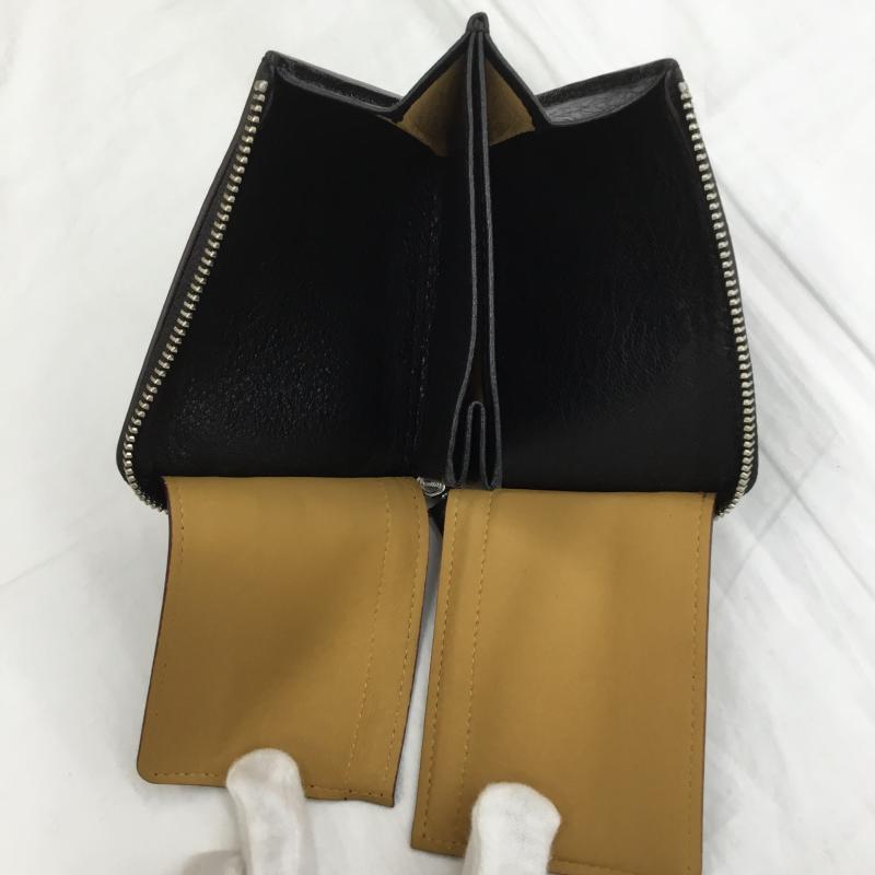 ユーズドクロージング used clothes 財布 コンパクト財布 GANZO 鹿革 無地 黒 / ブラック /  メンズ USED 古着 中古 10112614