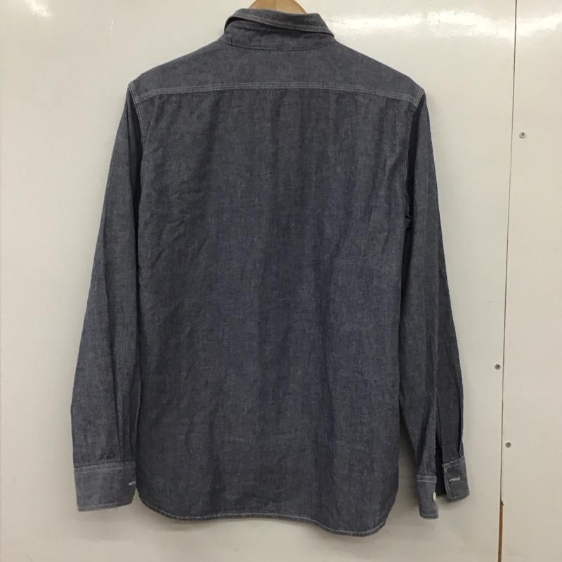 ディッキーズ Dickies シャツ、ブラウス 長袖 長袖シャツ 無地シャツ カラーシャツ L 無地 インディゴ / インディゴ /  メンズ USED 古着 中古 10133173