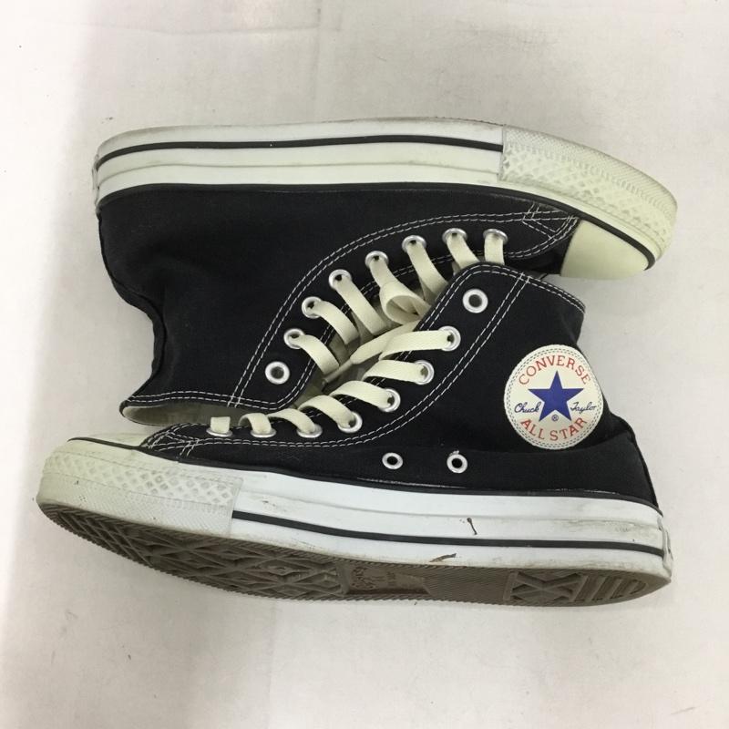 コンバース CONVERSE スニーカー スニーカー 1404 ALL STAR ハイカット 25cm 25.0cm ロゴ、文字 黒 / ブラック /  レディース USED 古着 中古 10147129