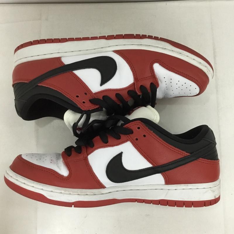 ナイキ NIKE スニーカー スニーカー BQ6817-600 SB DUNK LOW PRO 27cm 箱有 27.0cm ロゴ、文字 白 / ホワイト / X 黒 / ブラック / X 赤 / レッド /  メンズ USED 古着 中古 10132963