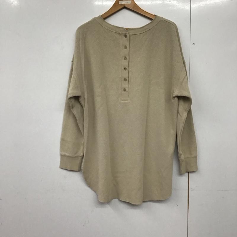 ニコアンド niko and... カットソー 長袖 ST95NC01AD バックヘンリーサーマルPO FREE 無地 ベージュ / ベージュ /  レディース USED 古着 中古 10142013