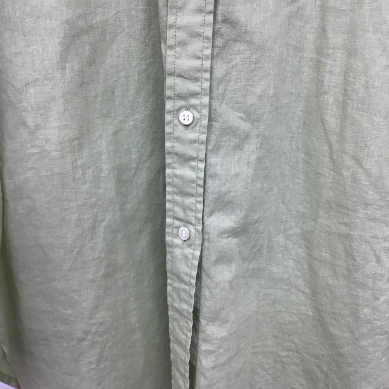 スローブイエナ SLOBE IENA シャツ、ブラウス 長袖 24-050-912-3000-1-0 綿麻レギュラーシャツ コットンリネン 無地 薄緑 / ライトグリーン /  レディース USED 古着 中古 10142146