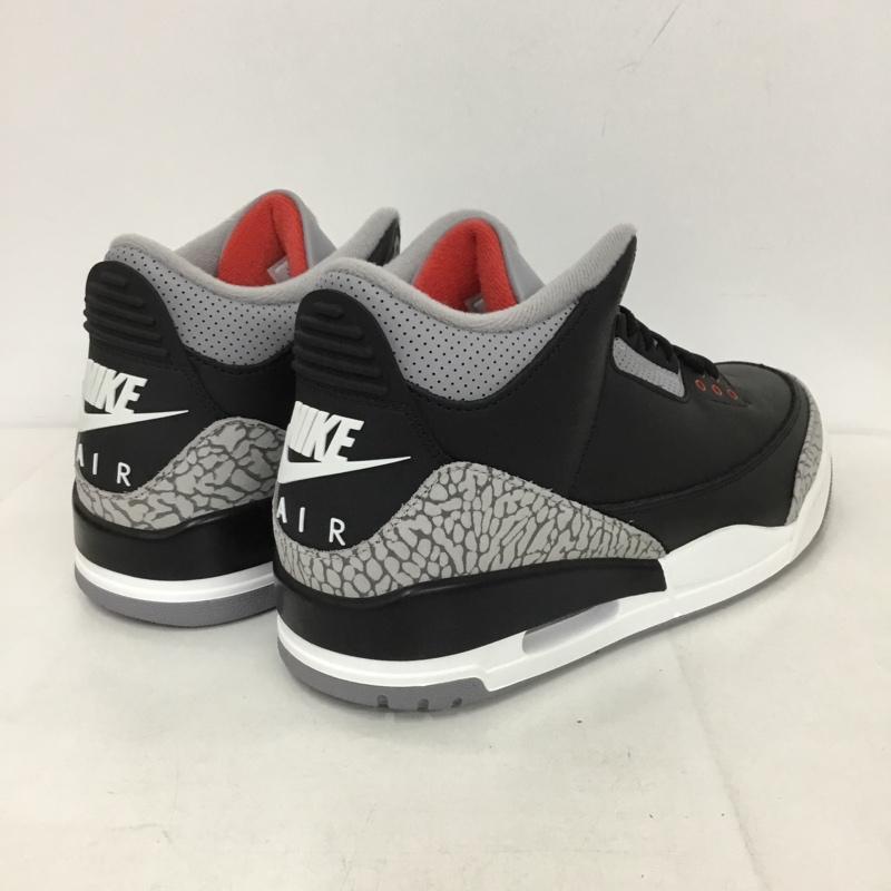 ナイキ NIKE スニーカー スニーカー DN3707 010 AIR JORDAN 3 RETRO 28.5cm 箱有 28.5cm ロゴ、文字 黒 / ブラック / X 灰 / グレー /  メンズ USED 古着 中古 10131580