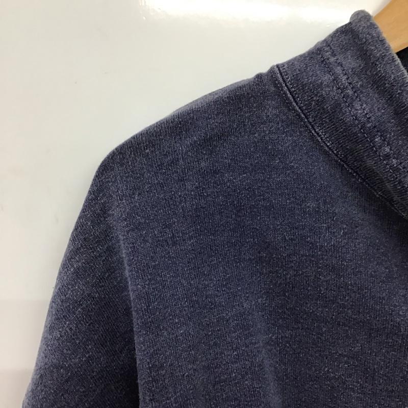 バンズ VANS カットソー 長袖 長袖カットソー プリントカットソー スタンドネック 4L ロゴ、文字 紺 / ネイビー /  メンズ USED 古着 中古 10150281