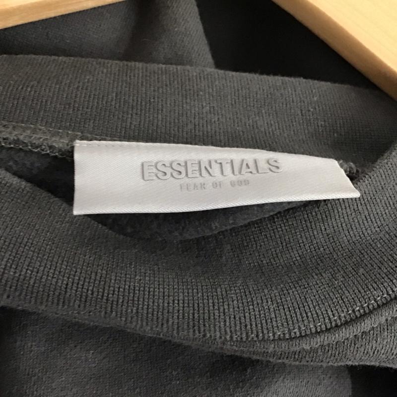 エッセンシャルズ ESSENTIALS トレーナー 長袖 長袖トレーナー スウェット クルーネック プルオーバー M ロゴ、文字 ダークグレー / ダークグレー /  メンズ USED 古着 中古 10145905