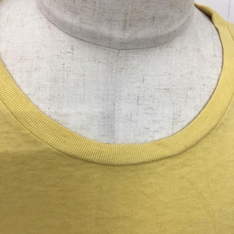ヒステリックグラマー HYSTERIC GLAMOUR Tシャツ 半袖 半袖カットソー プリントTシャツ クルーネックカットソー L ロゴ、文字 黄 / イエロー /  メンズ USED 古着 中古 10124355