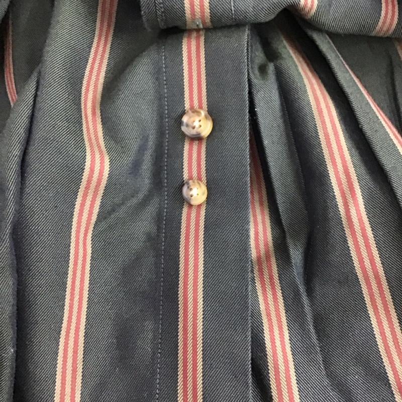 ブルックスブラザーズ BROOKS BROTHERS シャツ、ブラウス 長袖 長袖シャツ ストライプシャツ ボタンダウンシャツ M ストライプ カーキ / カーキ /  メンズ USED 古着 中古 10131166