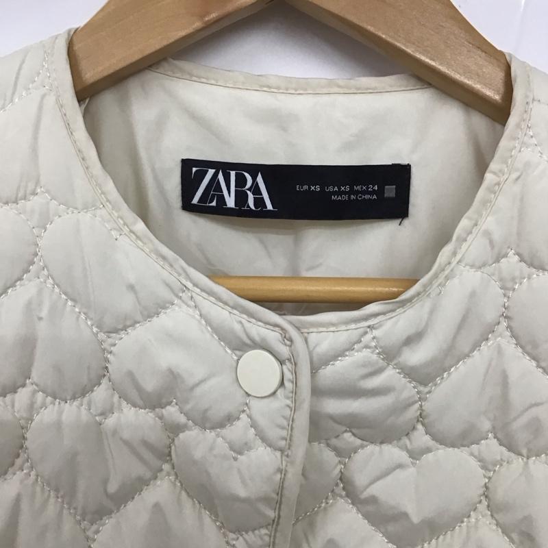 ザラ ZARA ジャケット、上着 ジャケット、ブレザー 3046/529/712 キルティングジャケット XS 無地 オフホワイト / オフホワイト /  レディース USED 古着 中古 10131917
