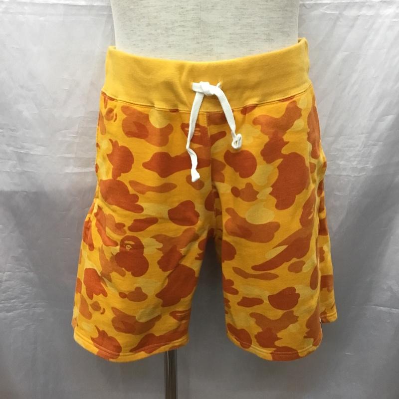 アベイシングエイプ A BATHING APE パンツ ショートパンツ ショート L カモフラージュ柄・迷彩 橙 / オレンジ /  メンズ USED 古着 中古 10121695