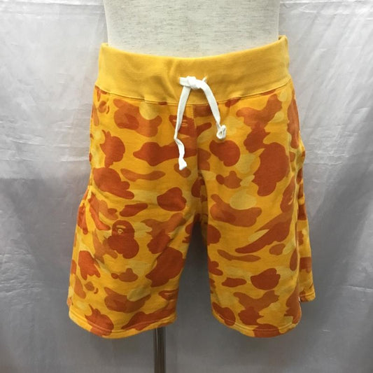 アベイシングエイプ A BATHING APE パンツ ショートパンツ ショート L カモフラージュ柄・迷彩 橙 / オレンジ /  メンズ USED 古着 中古 10121695