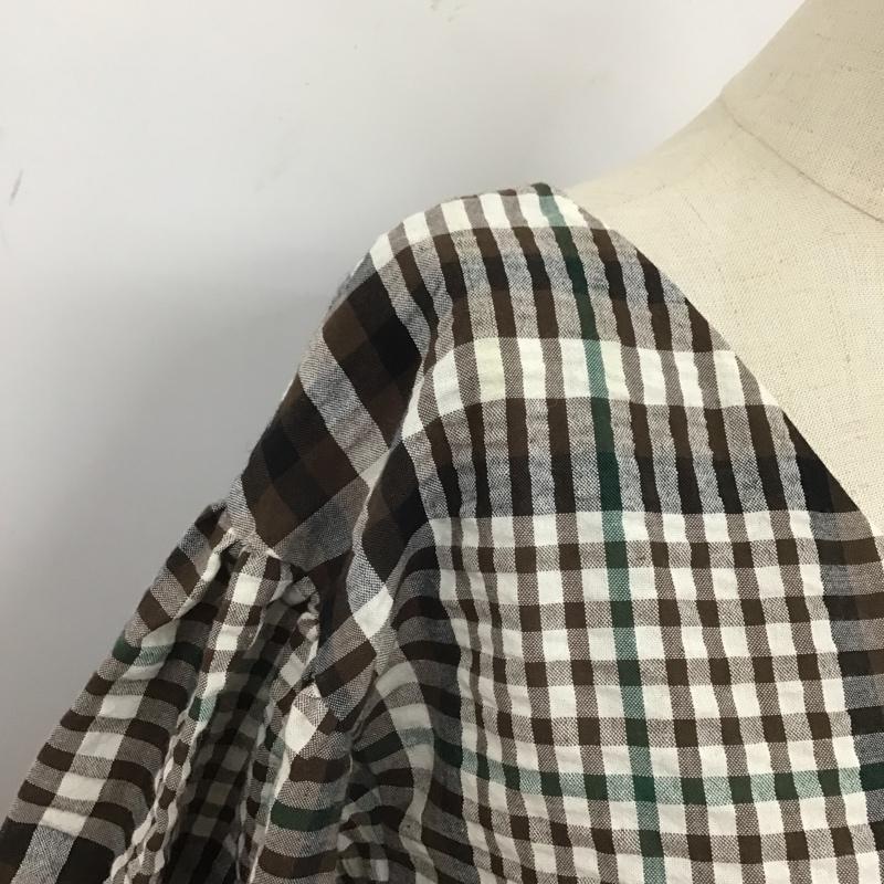 マウジー MOUSSY シャツ、ブラウス 長袖 010css30-0510 CHECKPUFFSLEEVEBLOUSE 長袖シャツ 前開シャツ ノーカラーシャツ FREE チェック マルチカラー / マルチカラー /  レディース USED 古着 中古 10105849