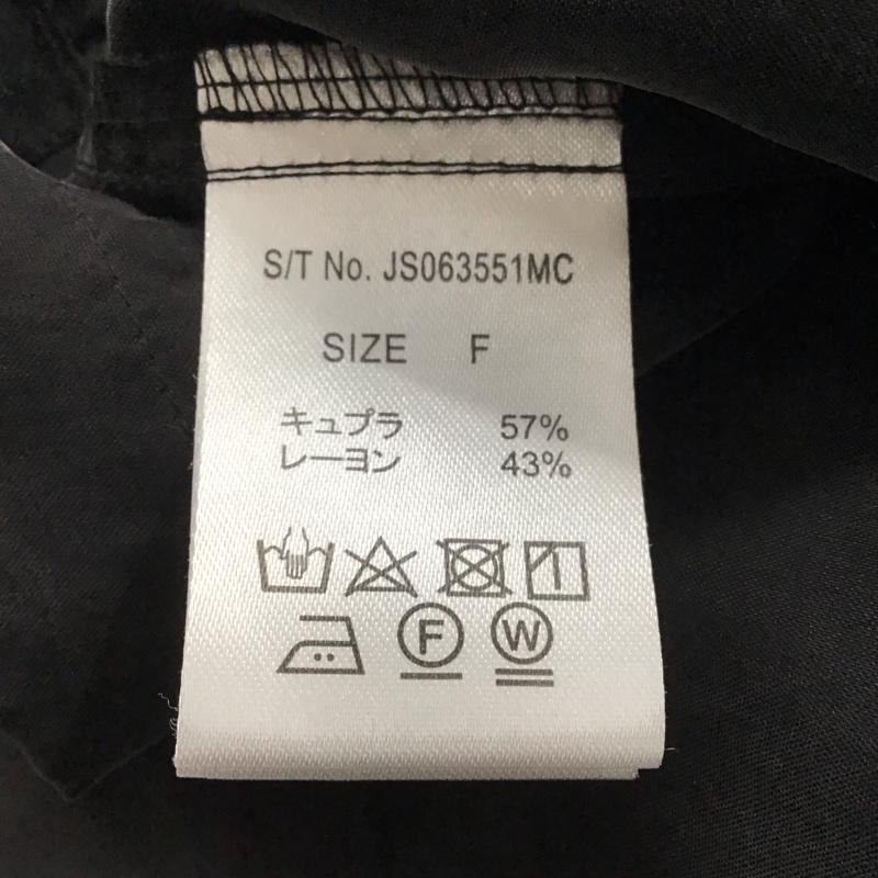 ジーナシス JEANASIS シャツ、ブラウス 長袖 JS063551MC FREE 無地 黒 / ブラック /  レディース USED 古着 中古 10134590